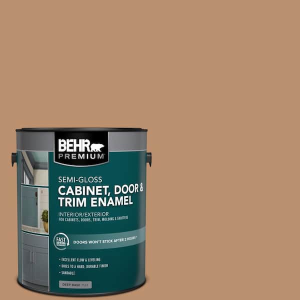 1 gal. #PFC-18 Sonoma Shade Semi-Gloss Enamel Interior/Exterior Cabinet, Door & Trim Paint