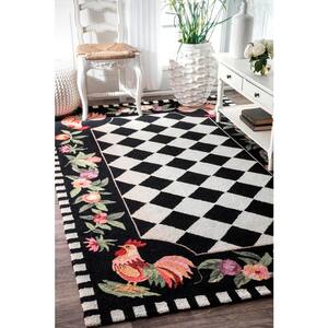 Angla Southwestern Black 4 ft. x 6 ft. Area Rug