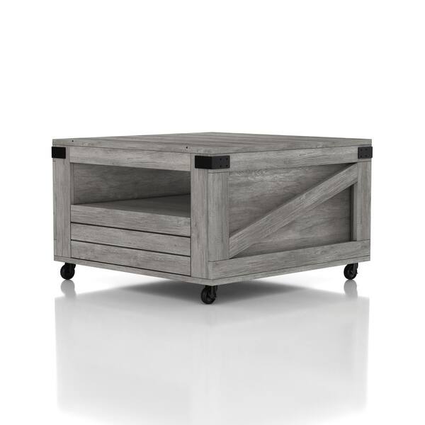 oak veneer coffee table with drawers