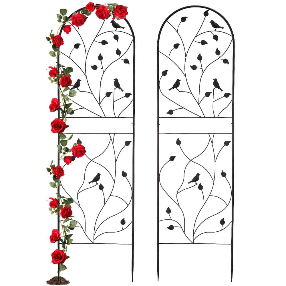 71 in. x 20 in. Garden Trellis Rustproof Black 2 Pack price history on PriceWatchPro