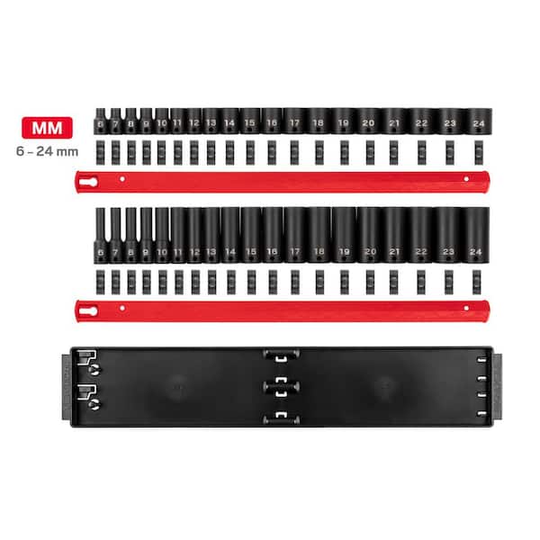 トギノンDr.シリーズ　6.0インチ TEKTON 3/8 in. Drive 12-Point Impact Socket Set with Rails (6 mm