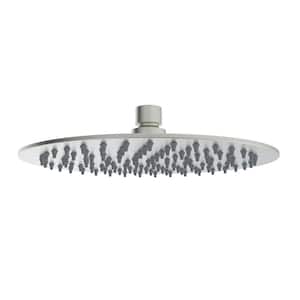 1-Spray Patterns 8 in. Single Ceiling Mount Fixed Shower Head in Brushed Nickel