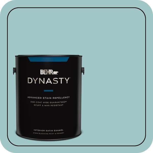 BEHR DYNASTY 1 gal. Home Decorators Collection #HDC-SP16-08 Blue Bell Satin Enamel Interior Stain-Blocking Paint & Primer