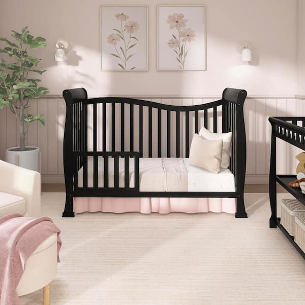 Dream On Me Violet Black 7-in-1 Convertible Lifestyle Crib 655-K