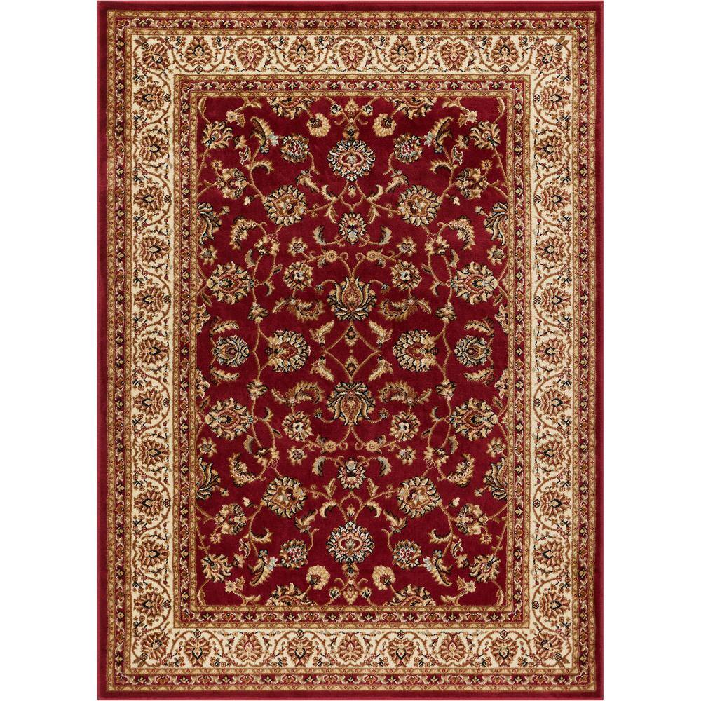 Barclay Sarouk Red 5 ft. x 7 ft. Traditional Floral Area Rug price history on PriceWatchPro
