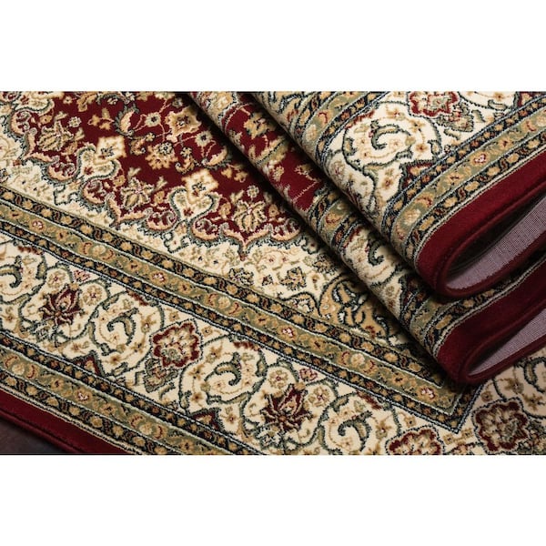 Nicholson Red/Ivory 7 ft. x 10 ft. Indoor Area Rug