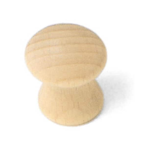 Laurey Au Natural 1 in. Wood Round Cabinet Knob