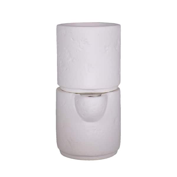 MPG 3 in. Dia x 6 in. H Self Watering Decorative Pot in White