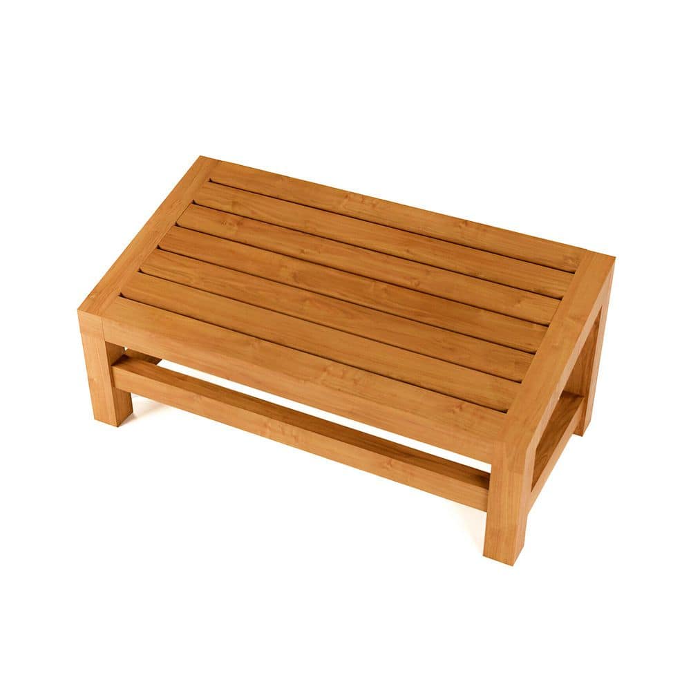 24 in. Natural Teak Angled Toilet Footstool price history on PriceWatchPro