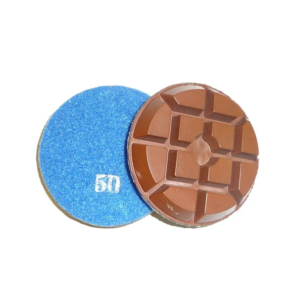 Monster Typhoon Copper 3 in. 50-Grit Concrete Diamond Floor Polishing Pads/Discs