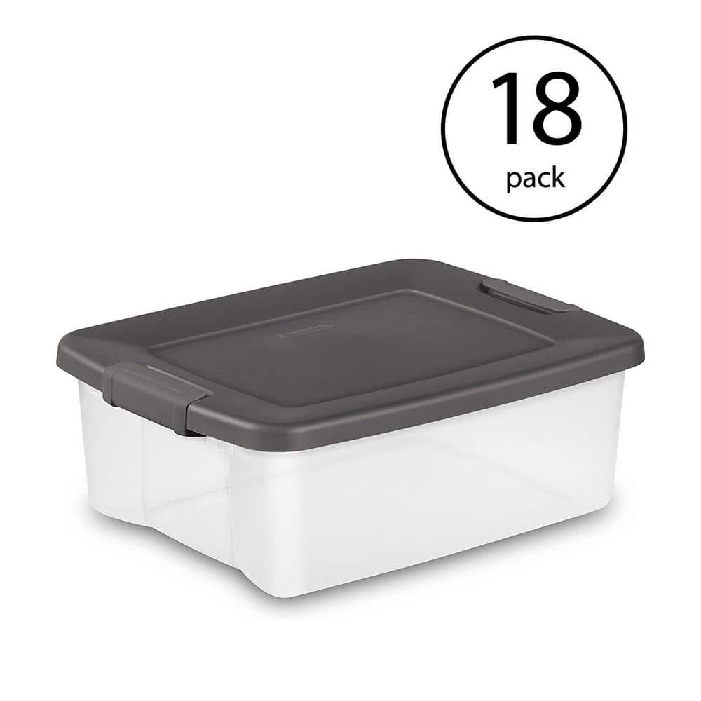 Sterilite 32 Quart Clear View Storage Container Tote w/ Latching Lid, (12  Pack), 12pk - Harris Teeter