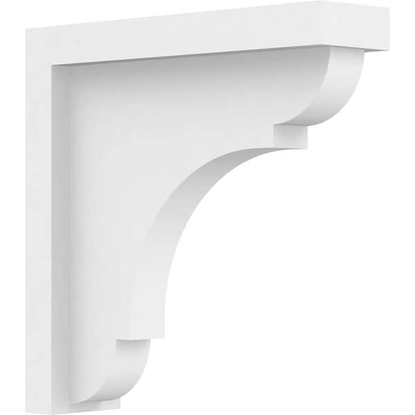 Ekena Millwork 2 in. x 8 in. x 8 in. Standard Bryant Architectural Grade PVC Unfinished Bracket