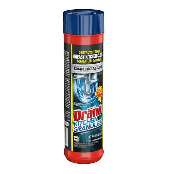 Drano Kitchen Granules application kitchen sink