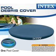 Easy Set 13 ft. W x 12 in. H x 30 in. D Round Inflatable Pool, Pump and Filter & Above Ground Rope Tie Pool Cover