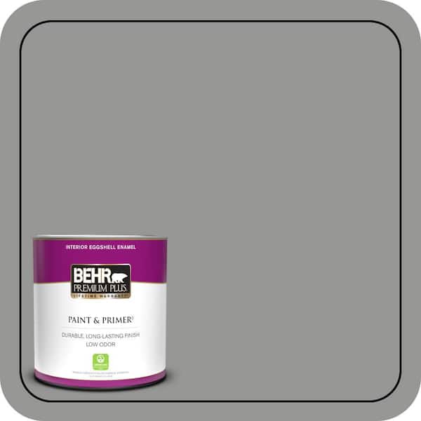 BEHR PREMIUM PLUS 1 qt. #PPU24-19 Shark Fin Eggshell Enamel Low Odor Interior Paint & Primer