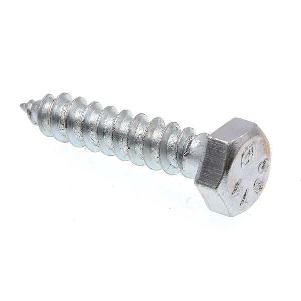 A307 Grade A Zinc Plated Steel 5/16 in. x 1-1/2 in. External Hex Lag Screws (50-Pack)