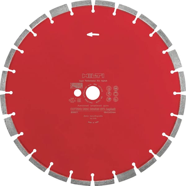 Hilti 12 in. x 1 in. SPX Ultimate Diamond Asphalt Cutting Gas Saw Blade/Disc