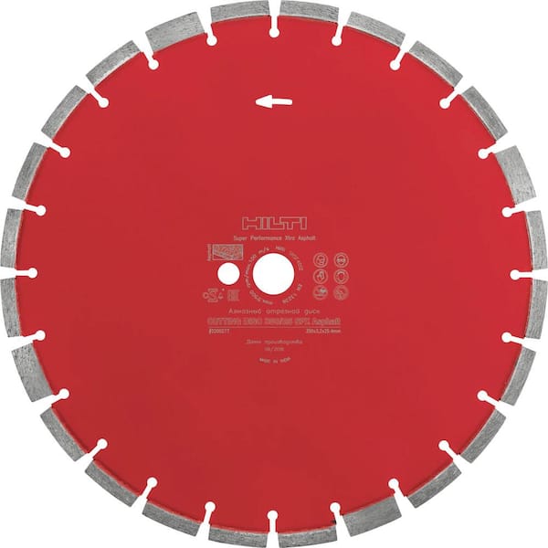 Hilti 14 in. x 1 in. SPX Ultimate Segmented Rim Diamond Asphalt Cutting Gas Saw Blade/Disc
