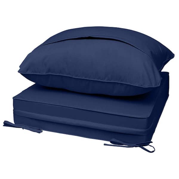 23.5 in. x 25.5 in. Outdoor Deep Seating Lounge Cushion Zipper