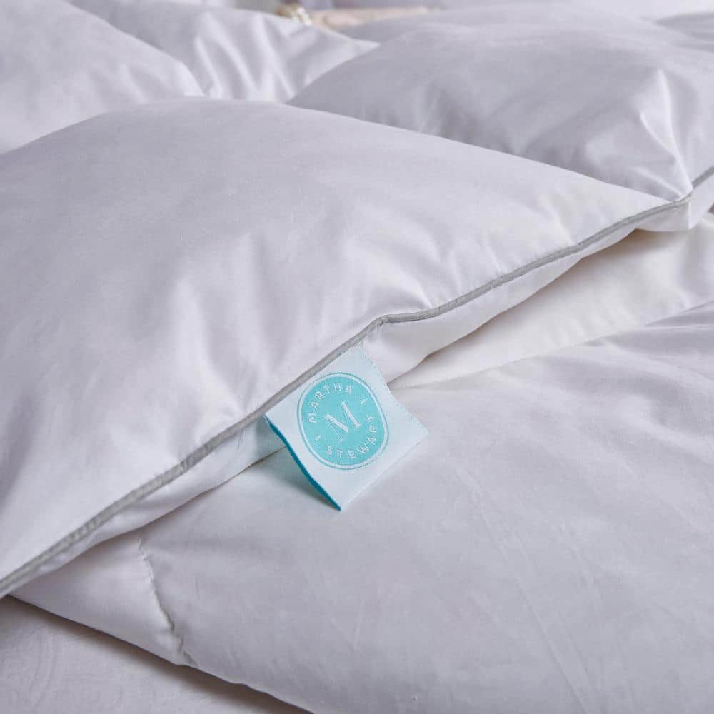 King White Cotton Goose Down Bedspread