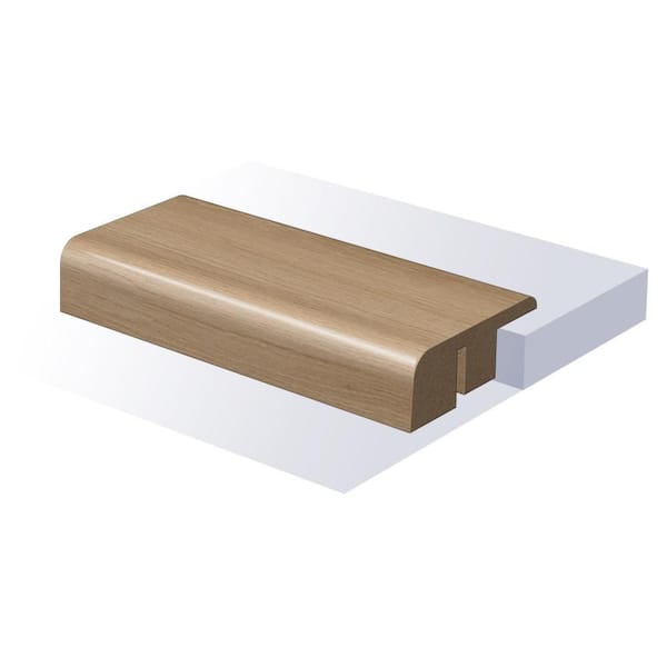 Relaxing Destin End Cap 0.6 in T x 94 in. L x 1.465 in. W Smooth Wood Look Laminate Moulding/Trim