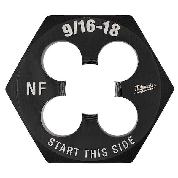 9/16 in. -18 NF 1-7/16 in. Hex Threading Die
