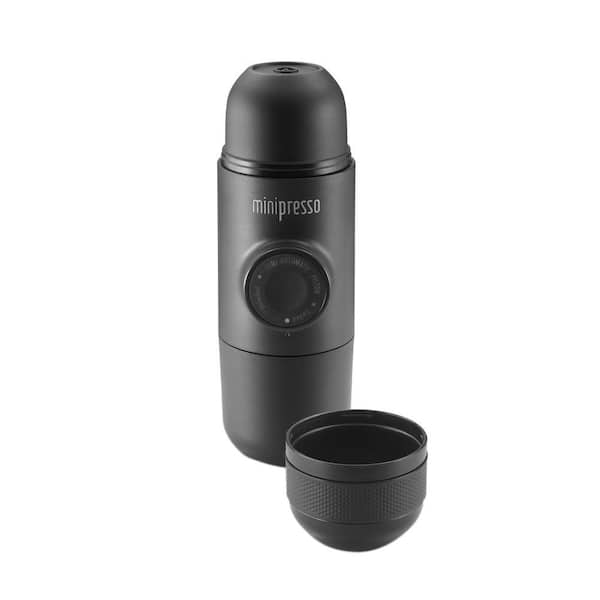 Mind Reader Minipresso GR by WACACO Portable Hand Held Espresso Maker, Black