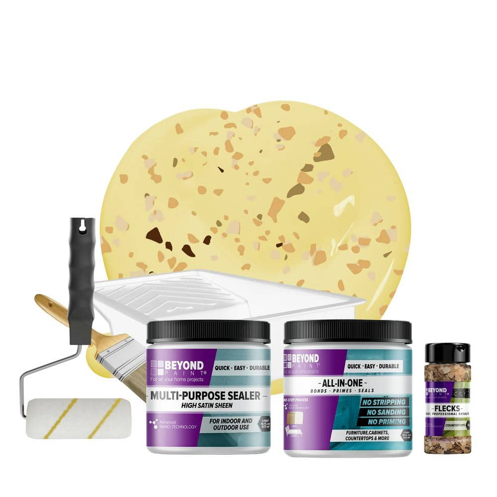 BEYOND PAINT Buttercream All-in-One Multi-Surface Countertop Kit