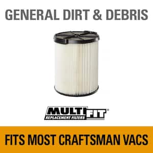 General Purpose Replacement Wet/Dry Vac Cartridge Filter for Most 5 to 20 Gallon CRAFTSMAN Shop Vacuums (1-Pack)