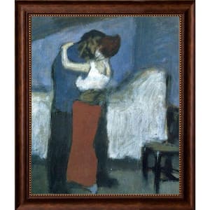 Embrace by Pablo Picasso Verona Cafe Framed People Oil Painting Art Print 24 in. x 28 in.