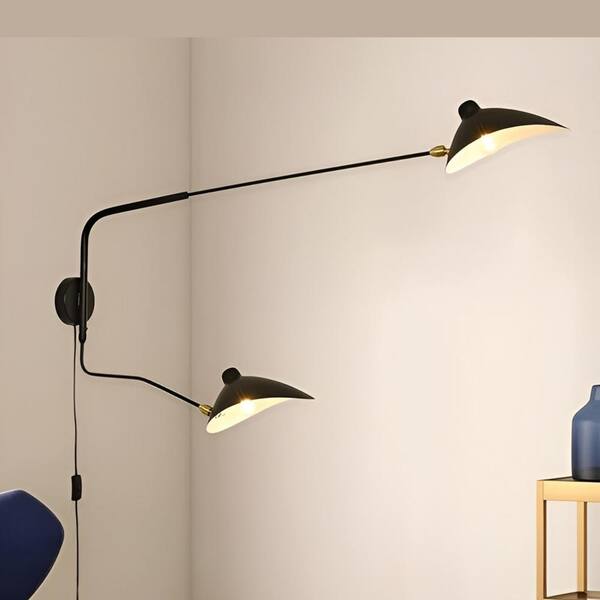 thumbnail image 2 of Creative Swing Little People Wall Light – Adjustable LED Sconce For Bedroom, Living Room (Black) 2 of 12