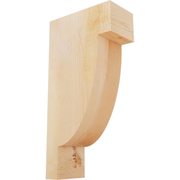 Ekena Millwork 6 in. x 12 in. x 24 in. Douglas Fir Alpine Rough Sawn Corbel