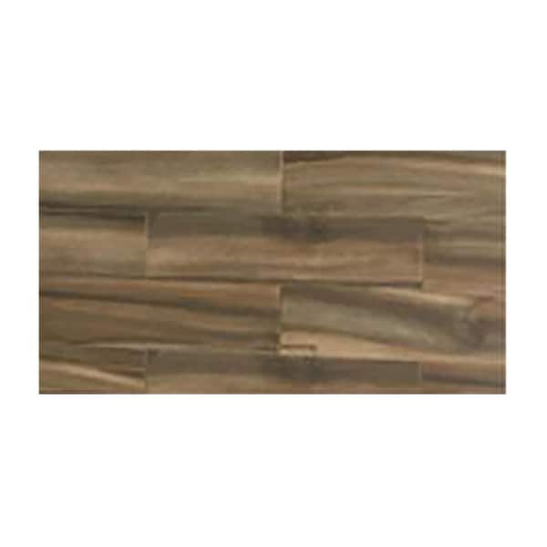 Florida Tile Home Collection Harbor Walnut 6 in. x 24 in. Porcelain Floor and Wall Tile (14 sq. ft. / case)