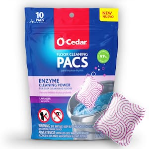 O-Cedar PACS Hard Floor Cleaner, Lavender Scent (10-Count)