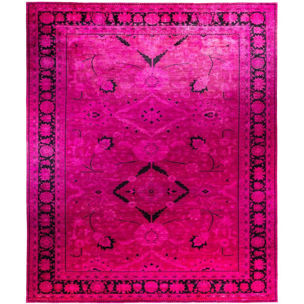 Fine Vibrance Pink 12 X 18 Hand-Knotted Wool Indoor Area Rug price history on PriceWatchPro