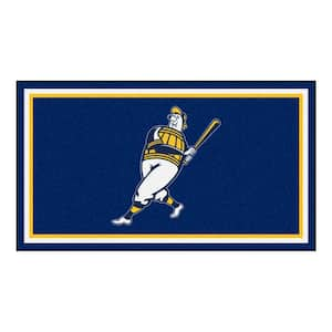 FANMATS MLB Milwaukee Brewers Gold 2 ft. x 2 ft. Round Area Rug 18141 - The  Home Depot