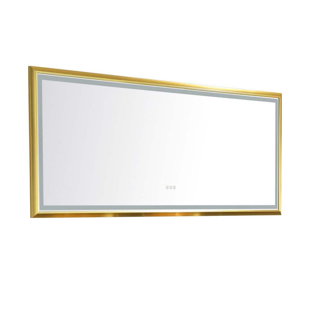 Interbath 88 in. W x 38 in. H Oversized Rectangular Framed Dimmable
