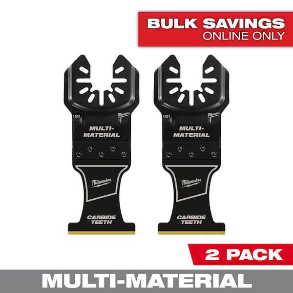 Milwaukee 1-3/8 in. Carbide Universal Fit Extreme Wood and Metal Cutting Multi-Tool Oscillating Blade (2-Pack)