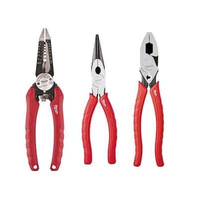 Milwaukee 13 in. Straight Long Nose Pliers with Slip Resistant Grip  48-22-6540 - The Home Depot