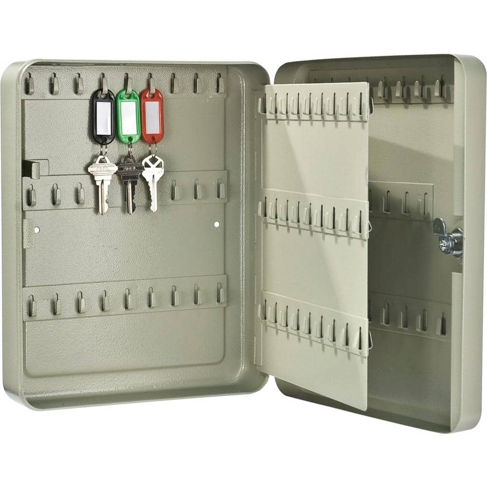 Barska Heavy Duty Steel 105-Position Key Safe Lock Box, Beige