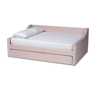 Raphael Pink Full-Size Daybed with Trundle