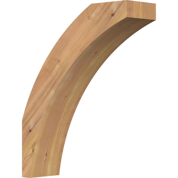 Ekena Millwork 5 1/2"W x 18"D x 22"H Thorton Smooth Knee Brace, Western Red Cedar