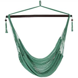 Algoma 44 In Polyester Rope Hanging Chair In Tan 4913t The Home Depot