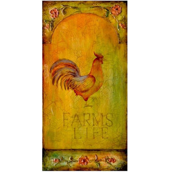 Yosemite Home Decor 15.5 in. x 31.5 in. Farms Life I Hand Painted Contemporary Artwork-DISCONTINUED