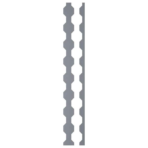 Ekena Millwork Pontiac 0.125 in. T x 0.33 ft. W x 4 ft. L Gold Mirror Acrylic Resin Decorative Wall Paneling 17-Pack