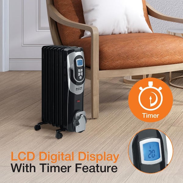 Oil filled radiator with timer discount