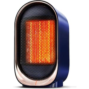 4.7 in. 1200-Watt Electric Convection Ceramic Space Heater, Small Portable with Overheat & Tip-Over Protection