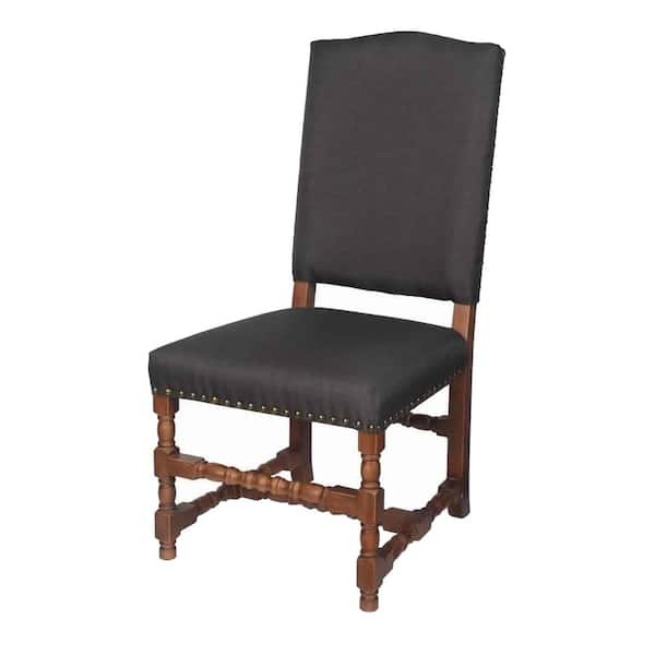 Benjara Artfully Structured Black Alba Side Chair