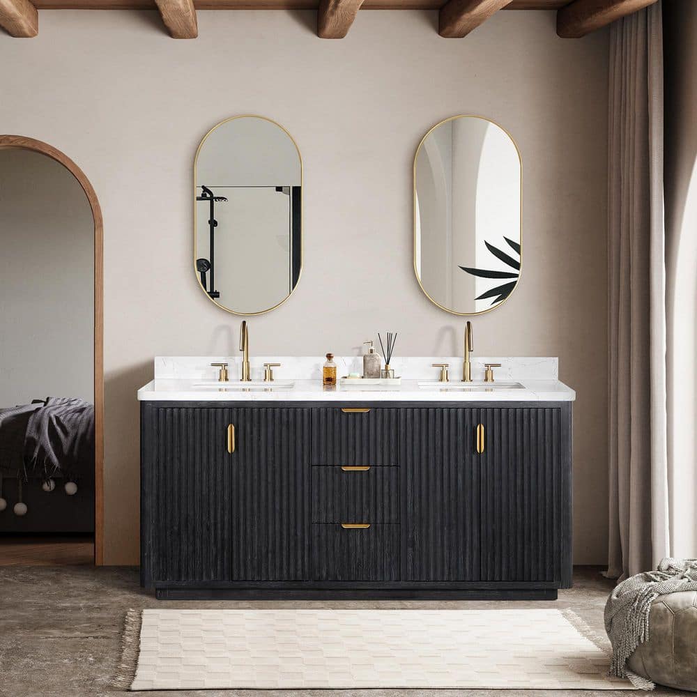 ROSWELL Cádiz 72 in. W x 22 in. D x 34 in. H Double Bathroom