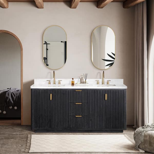 ROSWELL Cádiz 72 in. W x 22 in. D x 34 in. H Double Bathroom